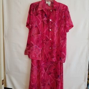 Dress-U by Sharon Beautiful Pink/Purple Lined Dres